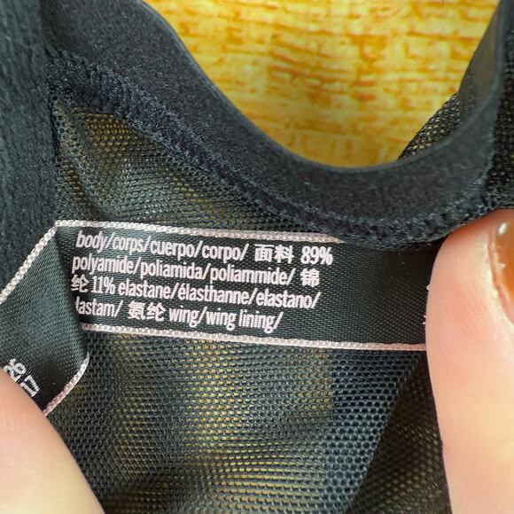 Victoria's Secret Very Sexy Bra Size 36C Pushup Padded Lace Overlay Mesh - Picture 8 of 9